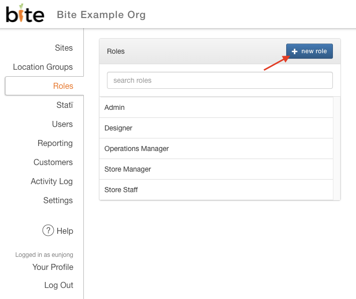 User Roles & Rights – Bite Kiosk