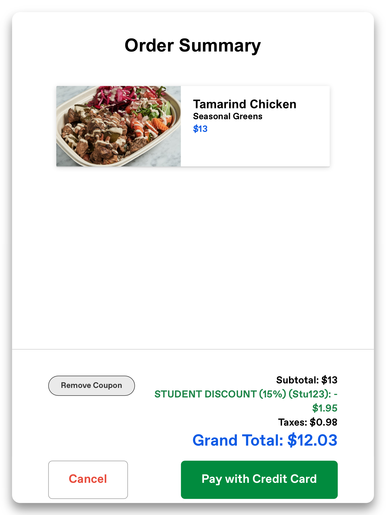 Toast Coupons Bite Kiosk